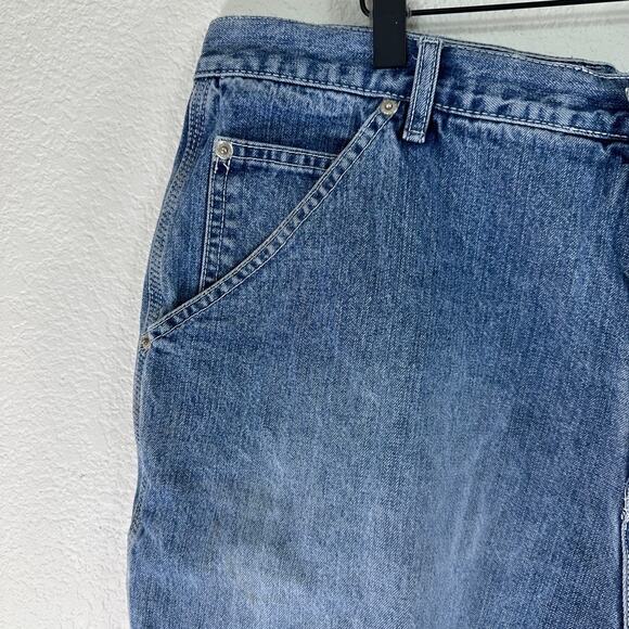 Carolina Blues 20W Carpenter Denim Shorts 100% Cotton High Rise Workwear - Picture 9 of 11